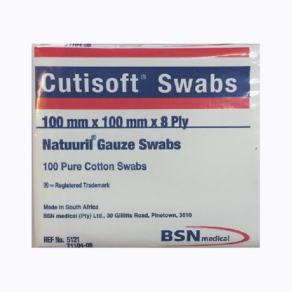 Cutisoft Natural Gauze 100's - 100mm X 100mm x 8ply