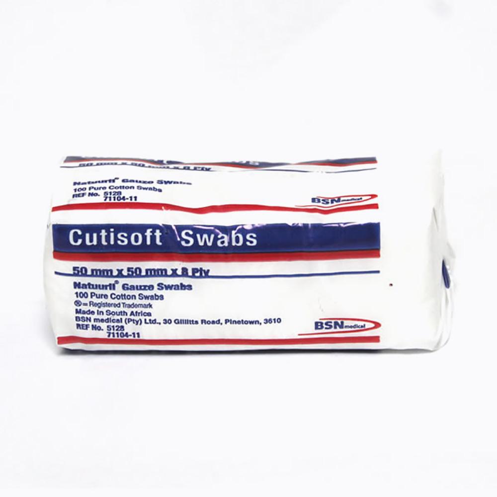 Cutisoft Natural Gauze 100's - 50mm X 50mm x 8ply
